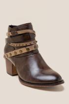 Wanted Whipper Multi Strap Western Ankle Boot - Brown