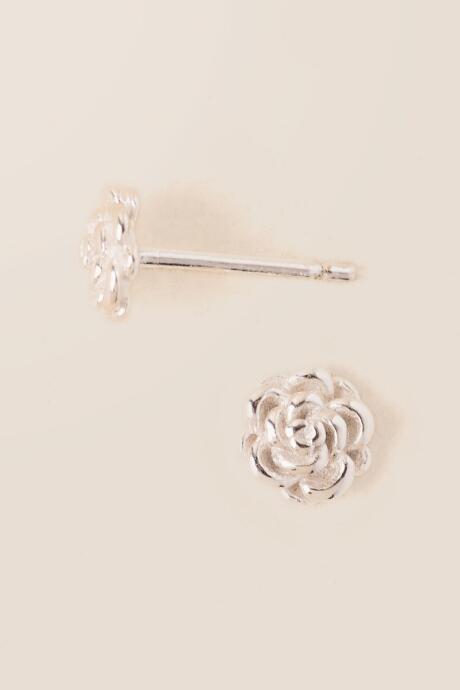 Francesca's Alia Flower Stud Earring - Silver