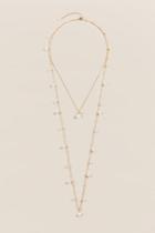 Francesca's Kelly Layered Pearl Necklace - Gold