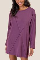 Francesca Inchess Serenity Oversized Knit Dress - Purple