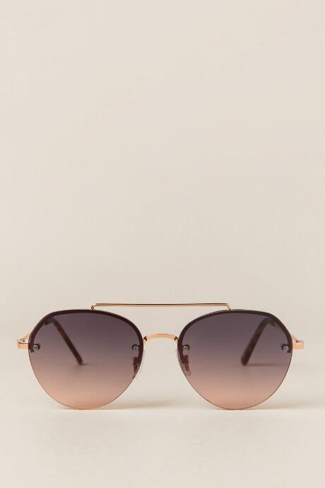 Francescas Loran Aviator Sunglasses - Bronze