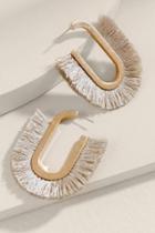 Francesca's Piper Statement Earrings - Taupe