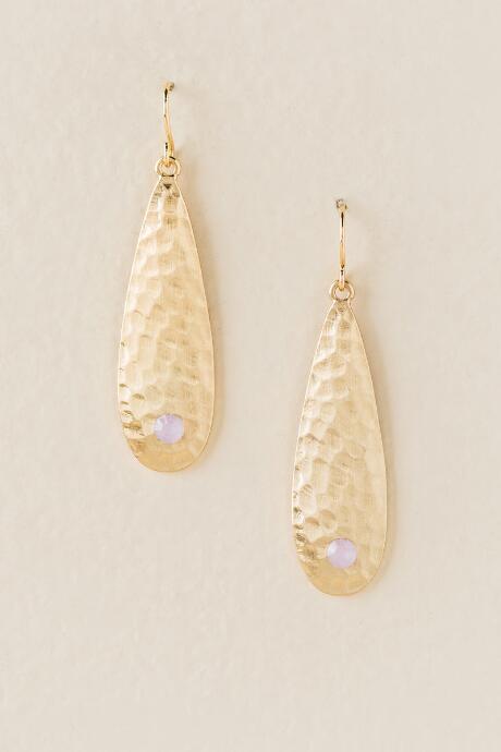 Francesca's Jazmine Long Teardrop Earring - Gold
