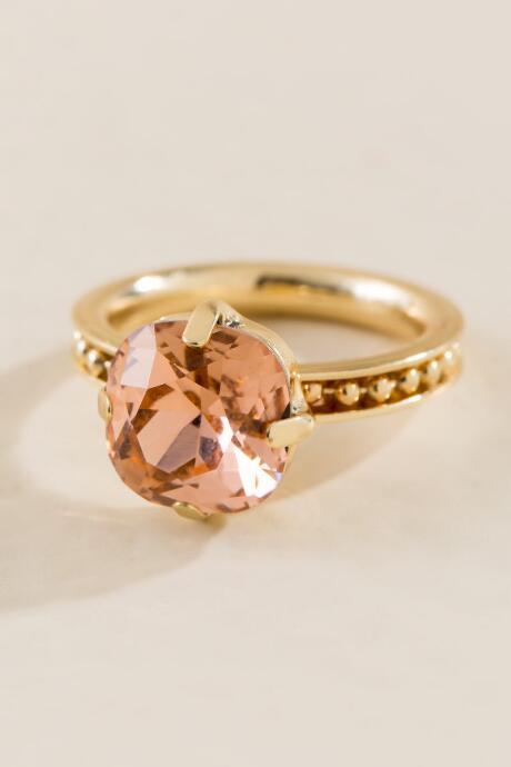 Francesca Inchess Kinsley Crystal Ring - Pink