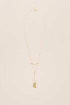Francesca's Ariadne Delicate Tassel Necklace - Gold