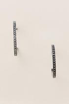 Francesca's Elsie Antique Hoop Earring - Silver