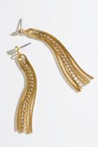 Francesca's Addilyn Cupchain Linear Earrings - Gold