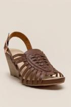 Francesca Inchess Cl By Laundry Caged Wedge - Cognac