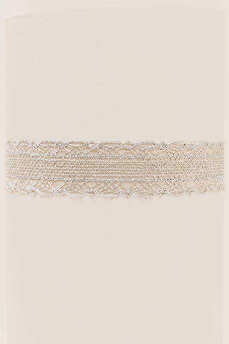 Francesca's Luna Sheer Choker - Silver