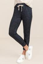 Alya Eden Brushed Hacci Jogger - Navy