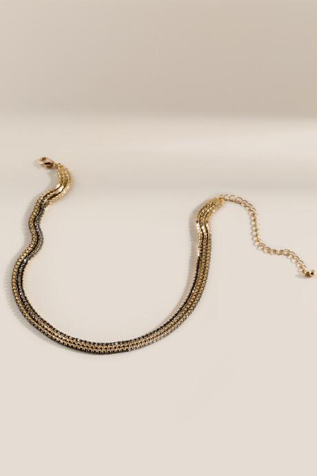 Francesca's Bella Crystal Cupchain Choker - Gray