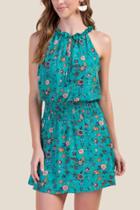 Francesca Inchess Maddie Floral A-line Dress - Forest