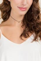 Francesca's Celeste Star Cord Choker - Black
