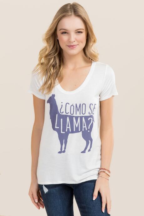 Alya Como Se Llama Graphic Tee - Ivory
