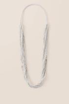 Francesca's Hanalei Beaded Necklace In White - White