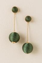 Francesca Inchess Diana Bauble Ball Drop Earring In Olive - Olive