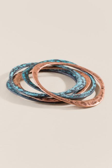 Francesca's Mitzi Bangle Set - Turquoise