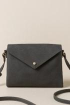 Francesca's Lila Pebbled Envelope Crossbody - Gray