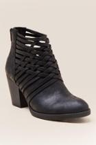 Francescas Jamesina Woven Ankle Boot - Black