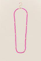 Francesca's Kai Neon Pink Beaded Necklace - Neon Pink
