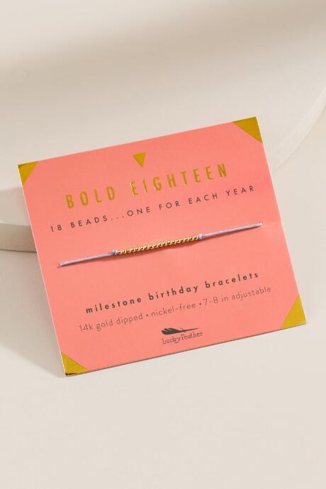 Francesca's Bold Eighteen Birthday Bracelet - Orange