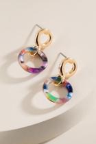 Francesca's Kingsley Marbled Resin Earrings In Multi - Multi