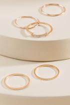 Francesca's Rosalie Delicate Ring Set - Gold