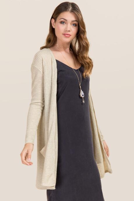 Blue Rain Juliana Knit Duster - Natural