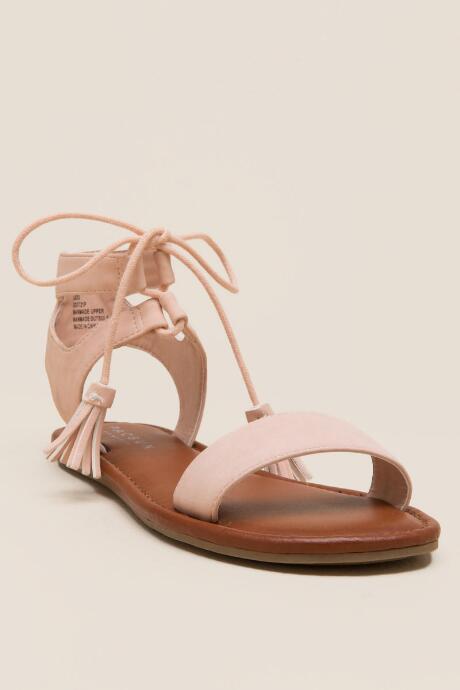 Mia Tyanna Tassel Tie Sandal - Blush