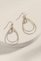 Francesca's Kailey Crystal Teardrop Earrings - Gold
