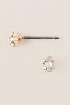 Francesca's Tamora Baguette Stud Earring - Crystal