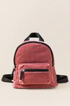 Francesca's Amara Mini Velvet Backpack - Blush