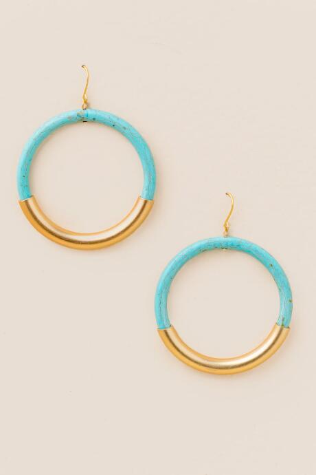 Francesca Inchess Sienna Resin Earrings In Turquoise - Turquoise