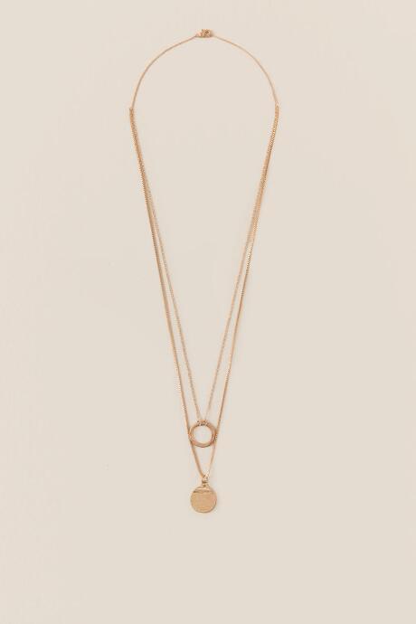 Francesca Inchess Kiana Delicate Layered Pendants Necklace - Gold