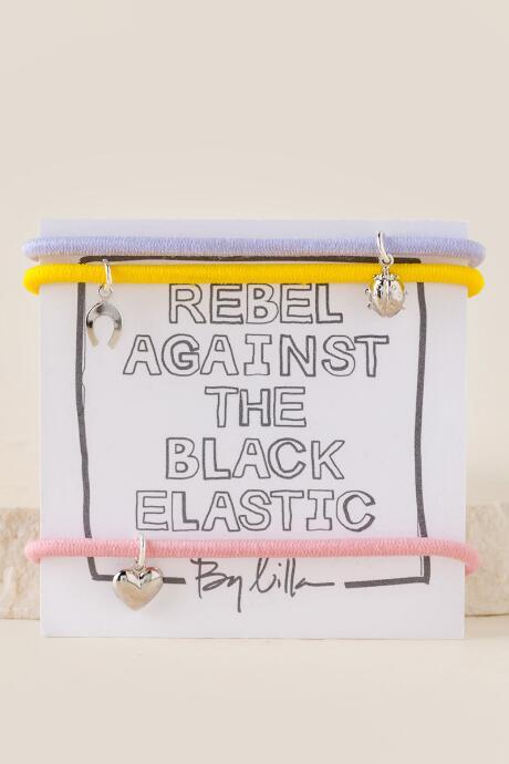 Francescas Rebel Charm Hair Elastic Set - Multi
