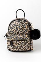 Francesca's Gina Leopard Backpack - Leopard