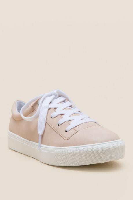 Mia Viola Lace Up Sneaker - Peach