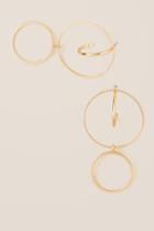Francesca's Vira Circle Drop Earring - Gold