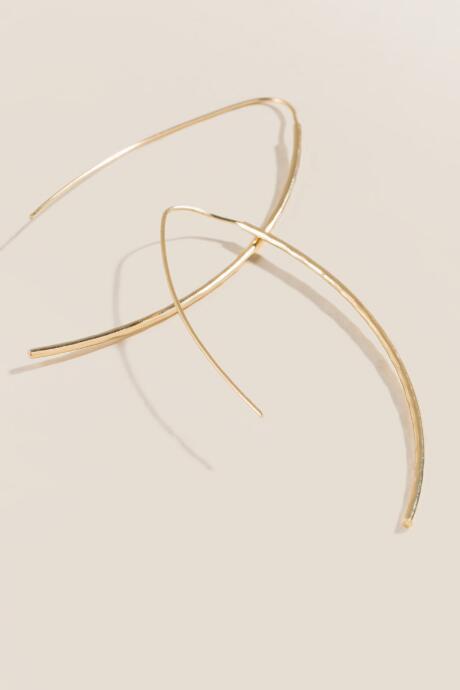 Francesca's Alayna Metal Earrings - Gold
