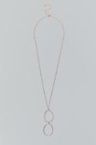 Francesca's Aurelia Rose Gold Ovals Necklace - Rose/gold