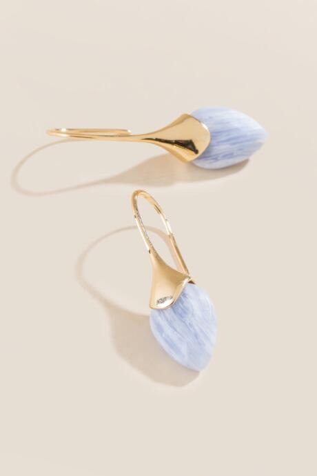 Francesca's Oslo Drop Earrings - Periwinkle