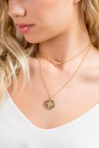 Francesca's Autumn Star Coin Layered Necklace - Gold