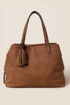 Francesca's Hannah Triple Compartment Tote - Cognac