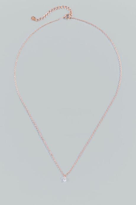 Francesca's Kynlee Sterling Necklace - Rose/gold