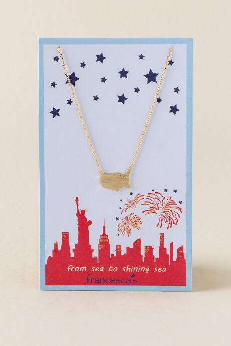 Francesca's Sea To Shining Sea Necklace - Gold