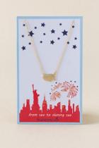 Francesca's Sea To Shining Sea Necklace - Gold