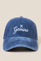 Francesca's Gemini Baseball Cap - Navy