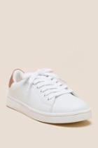Sugar Ginger Lace Up Court Sneaker - White