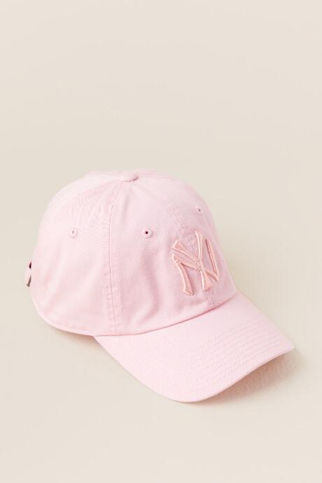 Francesca's Jenni New York Yankee Baseball Cap - Blush