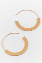 Francesca's Olivia Satin Pull Through Hoops - Gold